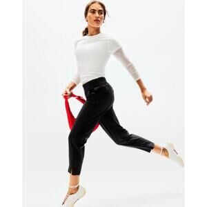 Athleta Brooklyn Ankle Pant Black Womens Size 2 Athleisure Travel Sporty Stretch